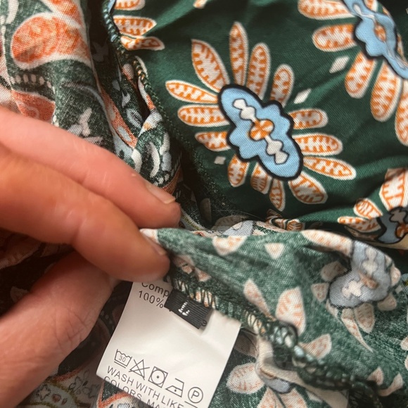 Women's Unbranded Size Large Floral Paisley Printed Tie Neck Mini Dress - Picture 7 of 7